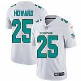 Nike Miami Dolphins #25 Xavien Howard White NFL Vapor Untouchable Limited Jersey,baseball caps,new era cap wholesale,wholesale hats